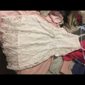 White Lace/Floral Dress